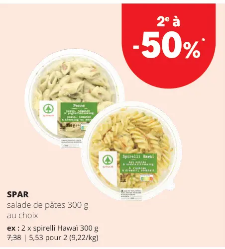 Offre: Salade de pâtes