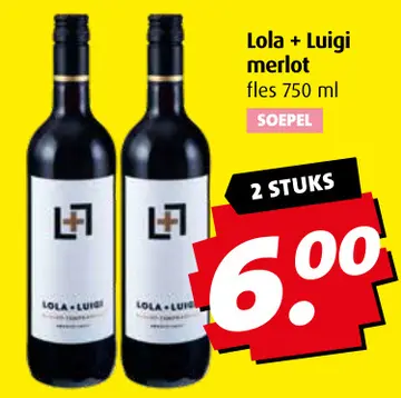 Aanbieding: Lola + Luigi merlot