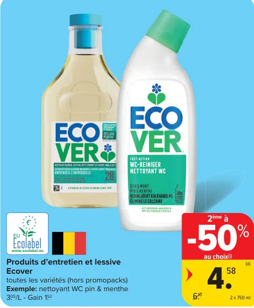 Offre: Produits d'entretien et lessive