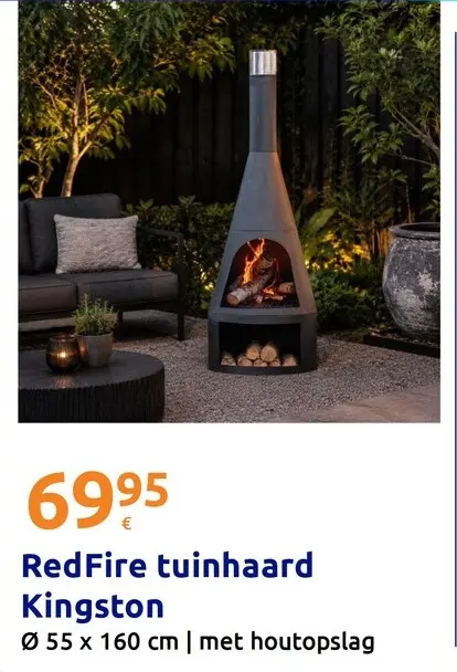 Promotie: RedFire tuinhaard Kingston