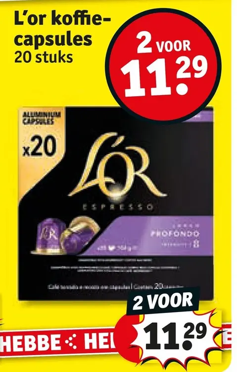Aanbieding: Koffiecapsules