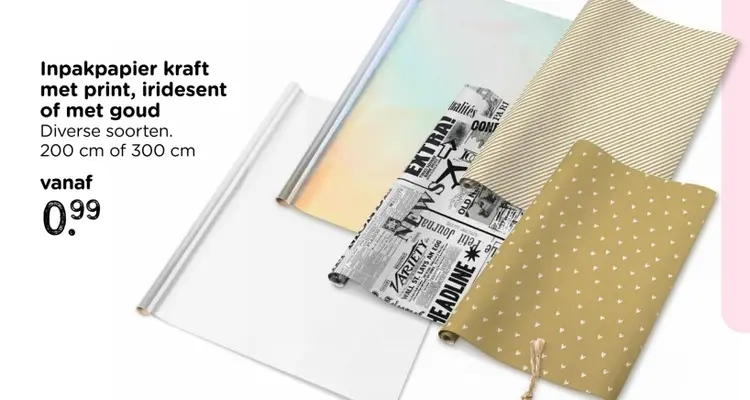Aanbieding: Inpakpapier kraft