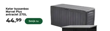 Aanbieding: Keter kussenbox Marvel Plus antraciet