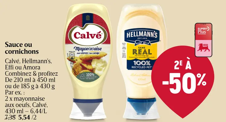 Offre: Sauce ou cornichons