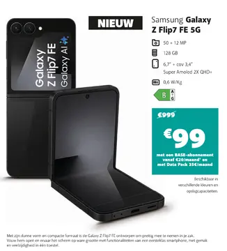 Aanbieding: Samsung Galaxy Z Flip7 FE 5G
