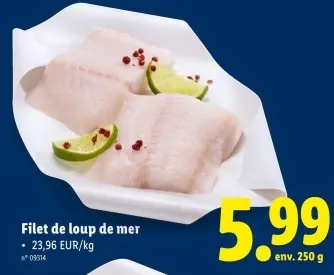 Offre: Filet de loup de mer