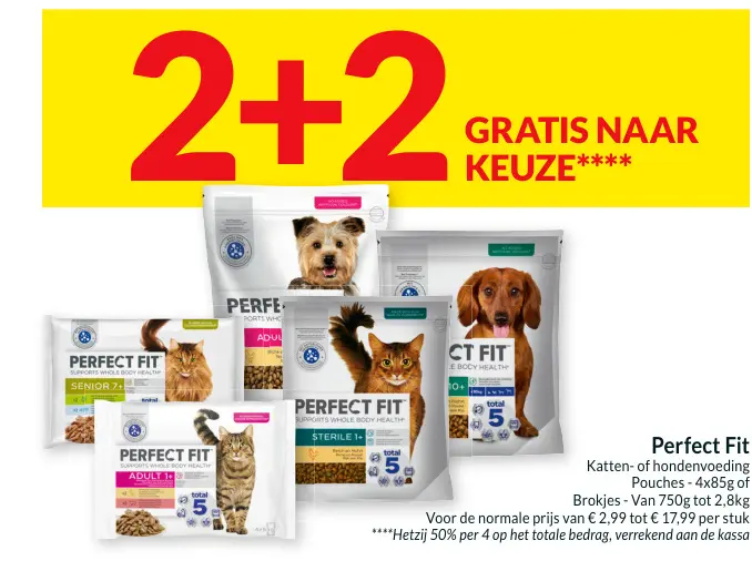 Promotie: Perfect Fit Katten- of hondenvoeding