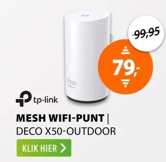 Aanbieding: MESH WIFI-PUNT DECO X50-OUTDOOR