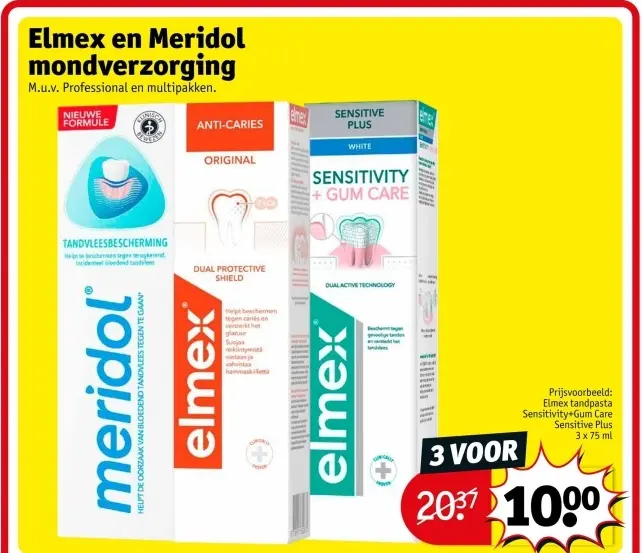 Aanbieding: Elmex en Meridol mondverzorging