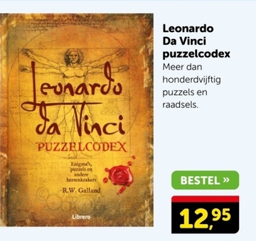 Aanbieding: Leonardo da Vinci PUZZELCODEX