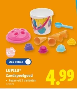 Promotie: Zandspeelgoed