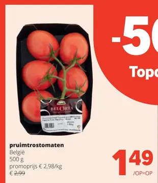 Aanbieding: pruimtrostomaten