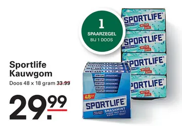 Aanbieding: Sportlife Kauwgom