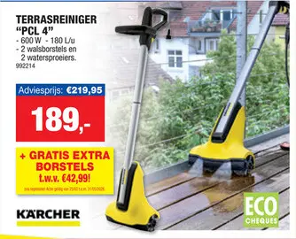 Promotie: Karcher PCL4 terrasreiniger