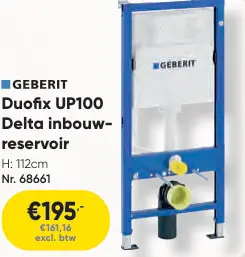 Aanbieding: Duofix UP100 Delta inbouw-reservoir