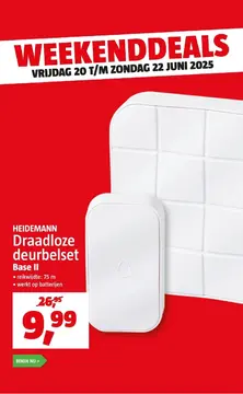 Aanbieding: Draadloze deurbelset Base II