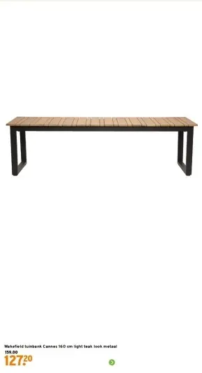 Aanbieding: tuinbank Cannes