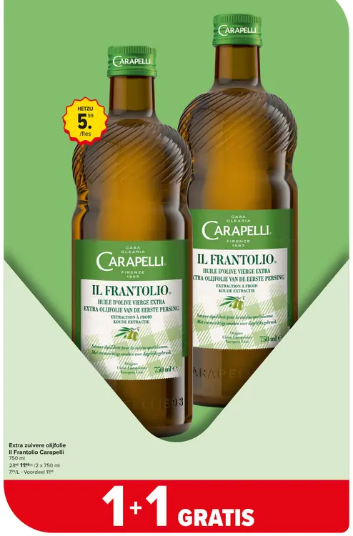 Promotie: Extra zuivere olijfolie Il Frantolio