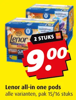Aanbieding: Lenor all-in one pods