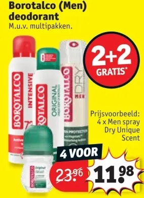 Promotie: Borotalco (Men) deodorant
