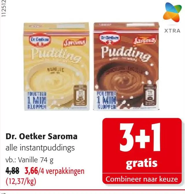 Promotie: Saroma alle instantpuddings