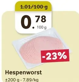 Promotie: Hespenworst
