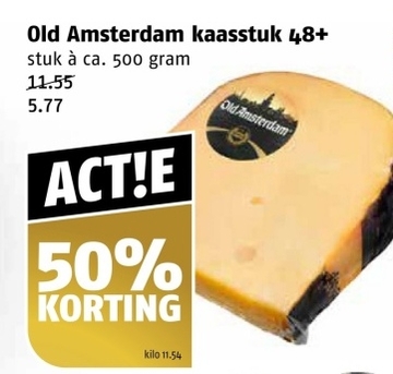 Aanbieding: Old Amsterdam kaasstuk 48+