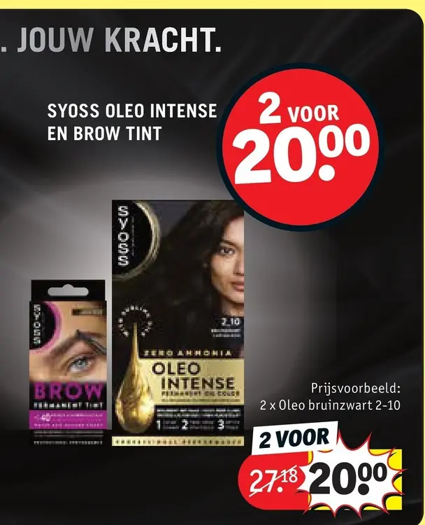 Promotie: Oleo Intense en Brow Tint