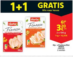 Aanbieding: Kip- of kalkoenfilet