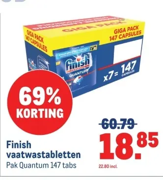 Aanbieding: vaatwastabletten