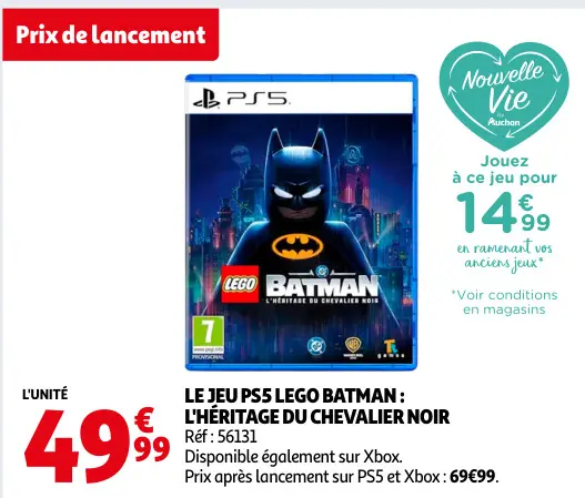 Offre: Lego BATMAN : l'héritage du chevalier noir