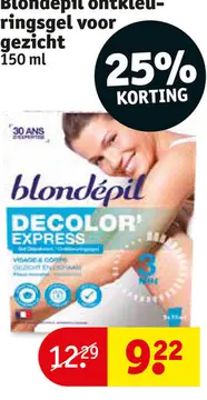 Aanbieding: Blondepil ontkleuringsgel voor gezicht