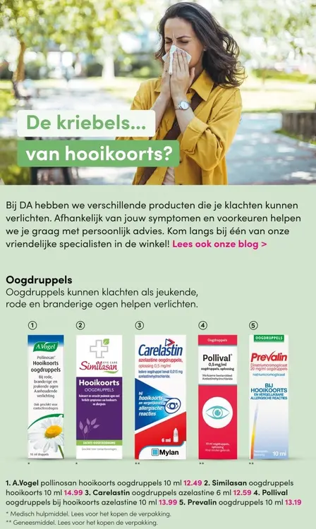 Aanbieding: Hooikoorts