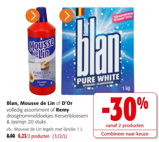 Promotie: Mousse de Lin tegels met lijnolie