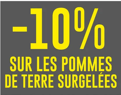 Offre: Pommes de terre surgelées