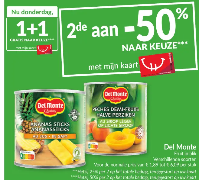 Promotie: Fruit in blik