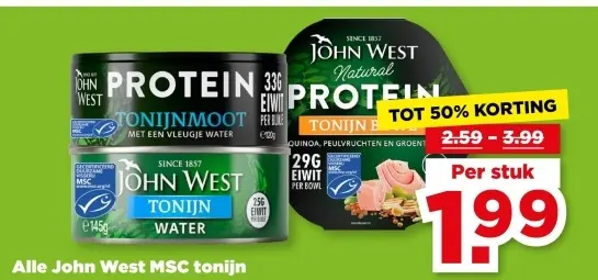 Aanbieding: John West MSC tonijn