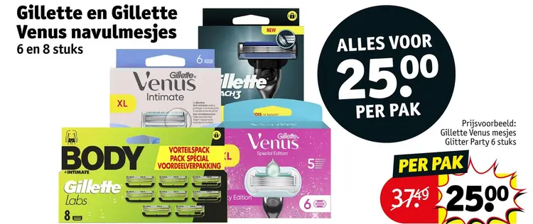 Promotie: Gillette en Gillette Venus navulmesjes