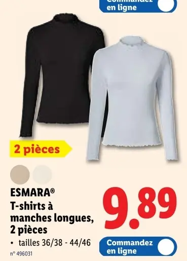 Offre: T-shirts à manches longues