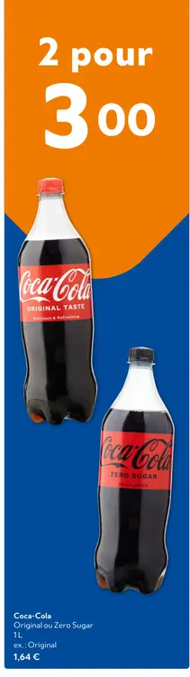 Offre: Coca-Cola Original ou Zero Sugar