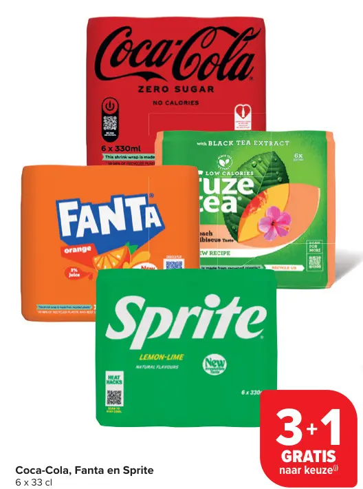 Promotie: Coca-Cola, Fanta en Sprite