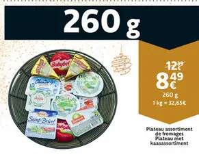 Promotie: Plateau assortiment de fromages