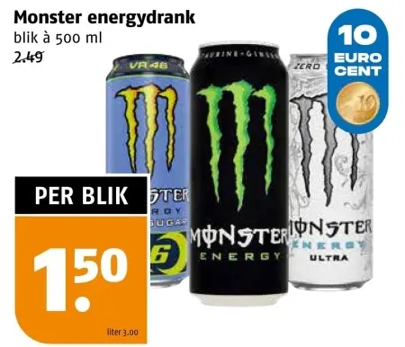 Aanbieding: Monster energydrank