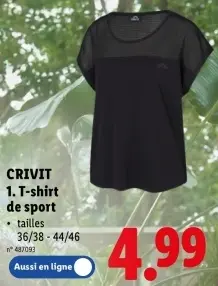 Offre: T-shirt de sport