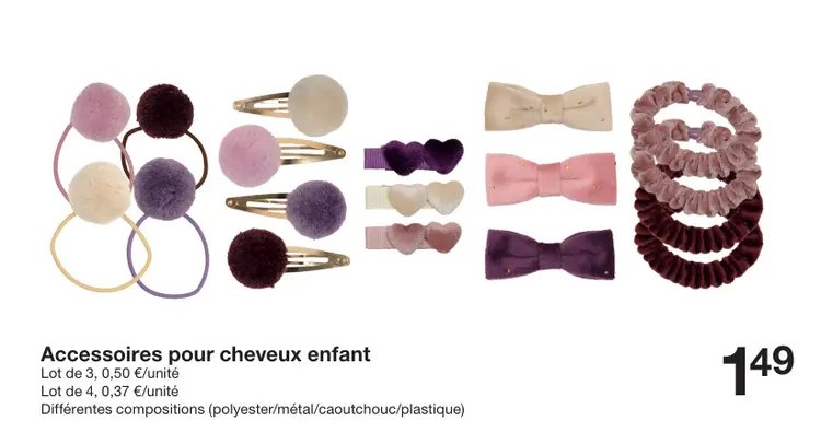 Offre: Accessoires pour cheveux enfant