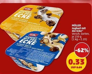 Aanbieding: MÜLLER Joghurt mit der Ecke