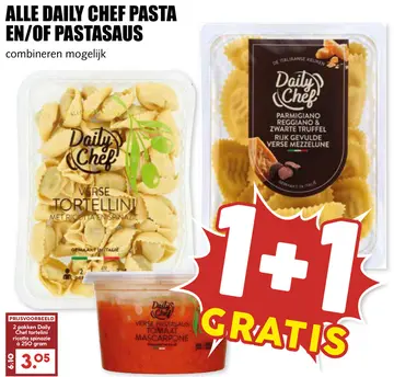Aanbieding: ALLE DAILY CHEF PASTA EN/OF PASTASAUS