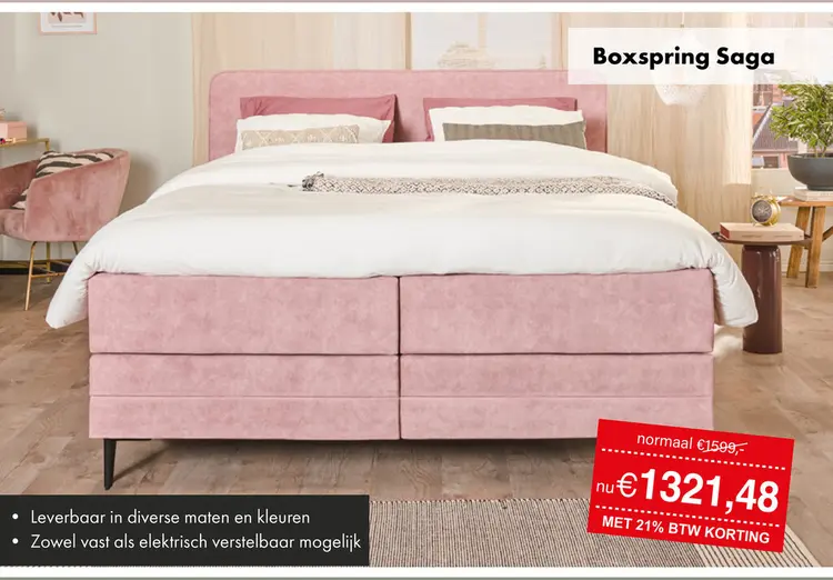 Promotie: Saga boxspring