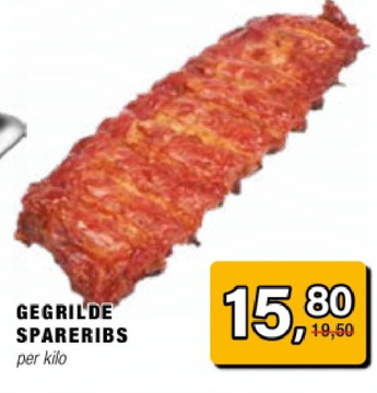 Aanbieding: GEGRILDE SPARERIBS