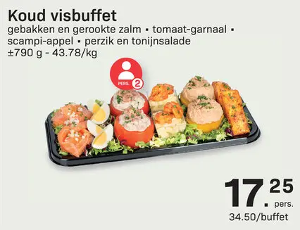 Promotie: Koud visbuffet